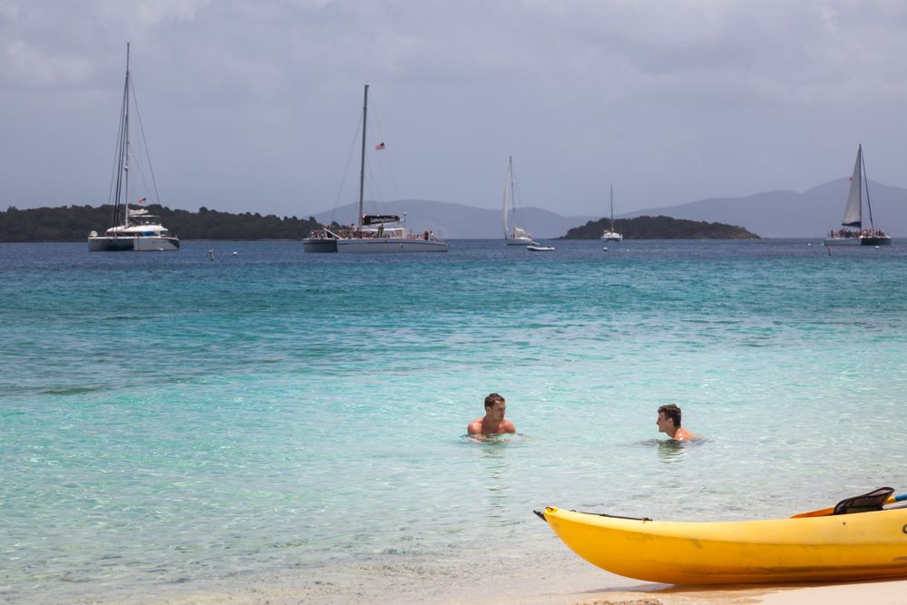 Two People in Salomon Bay