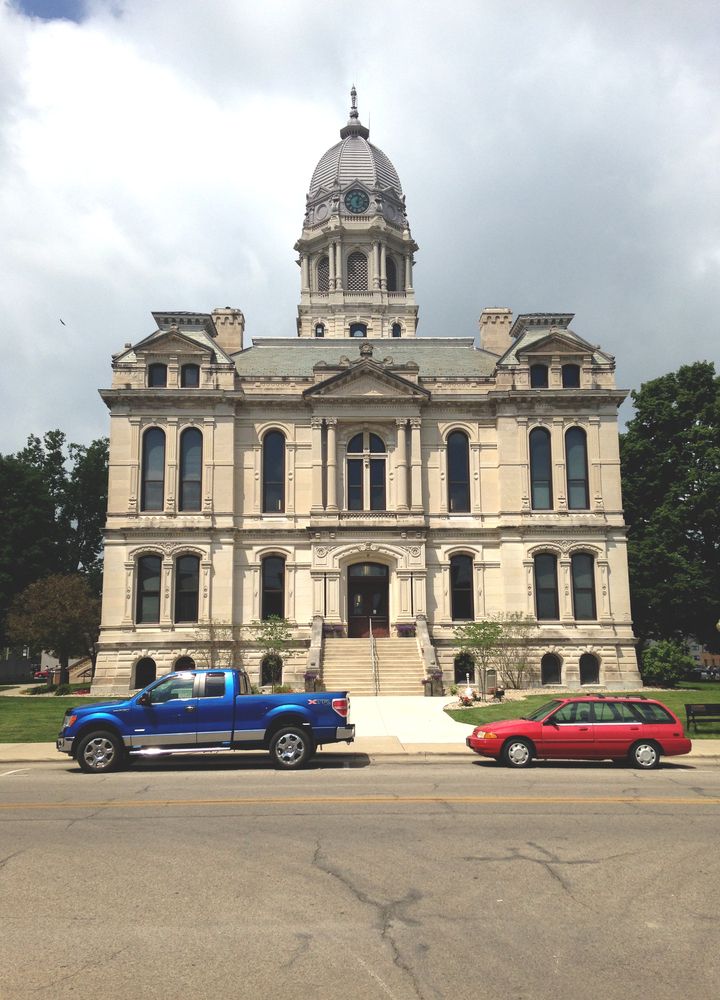 Front View of the Historic Kosciusko County Courthouse Building