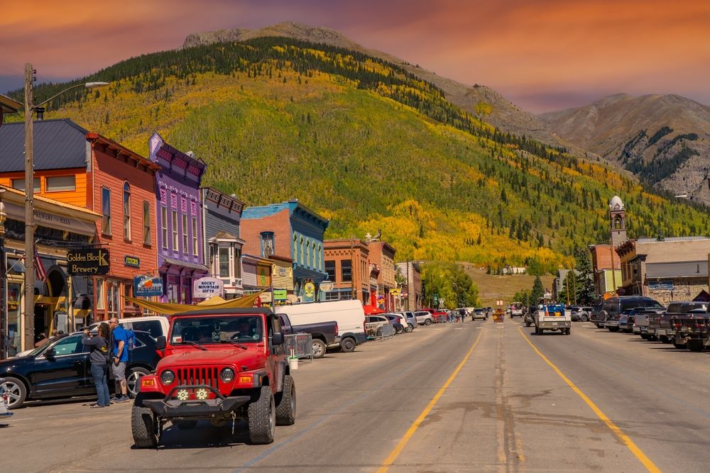 View of Historic Silverton Downtown