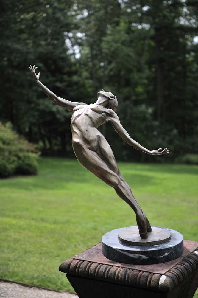 Sculpture in the garden at Ventfort Hall and Gilded Age Museum