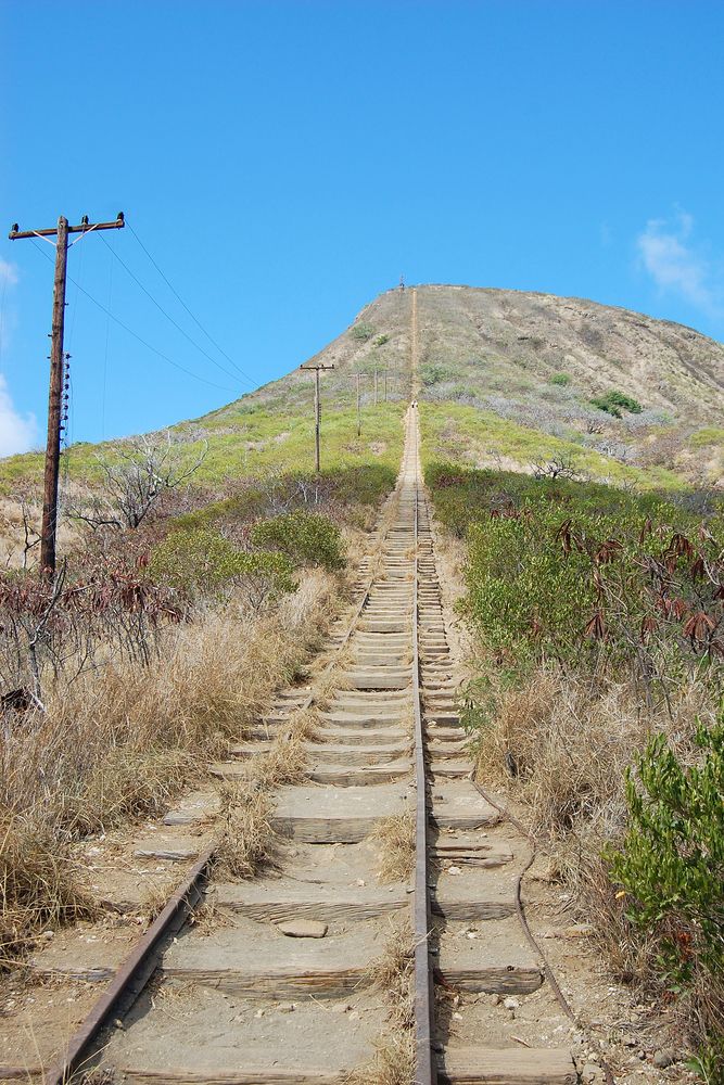Daytime view of the Koko Crater Trail