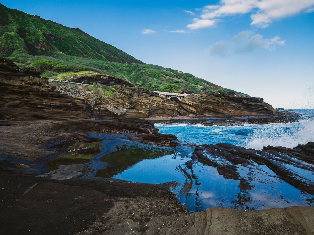 Scenic view of Lanai Lookout