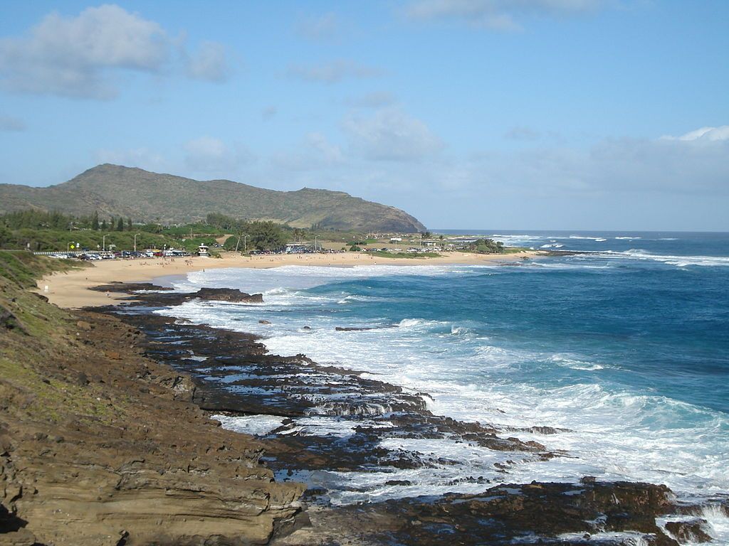 The waters of Sandy Beach
