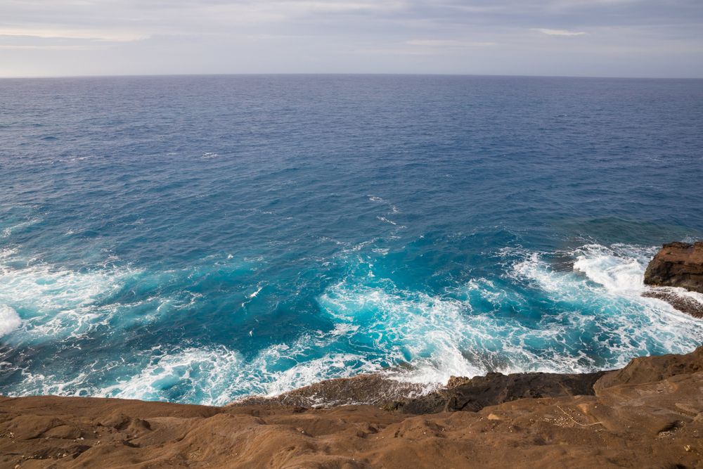 View of the waves from Spitting Caves