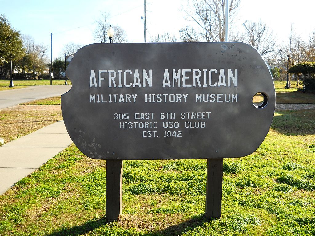 Welcome sign of African American Military History Museum