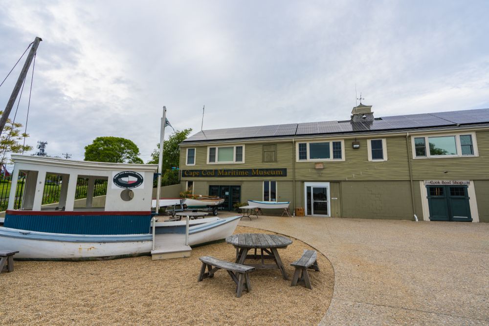The grounds of Cape Cod Maritime Museum