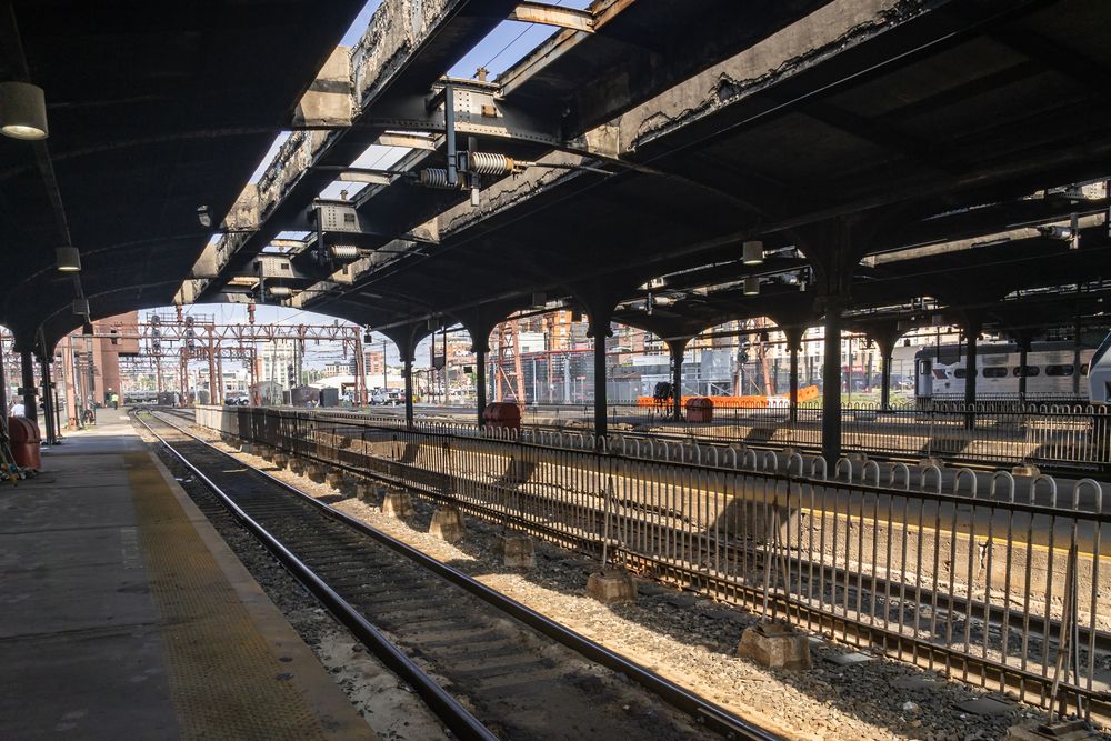 Train tracks at the Hoboken/NJ Transit Terminal