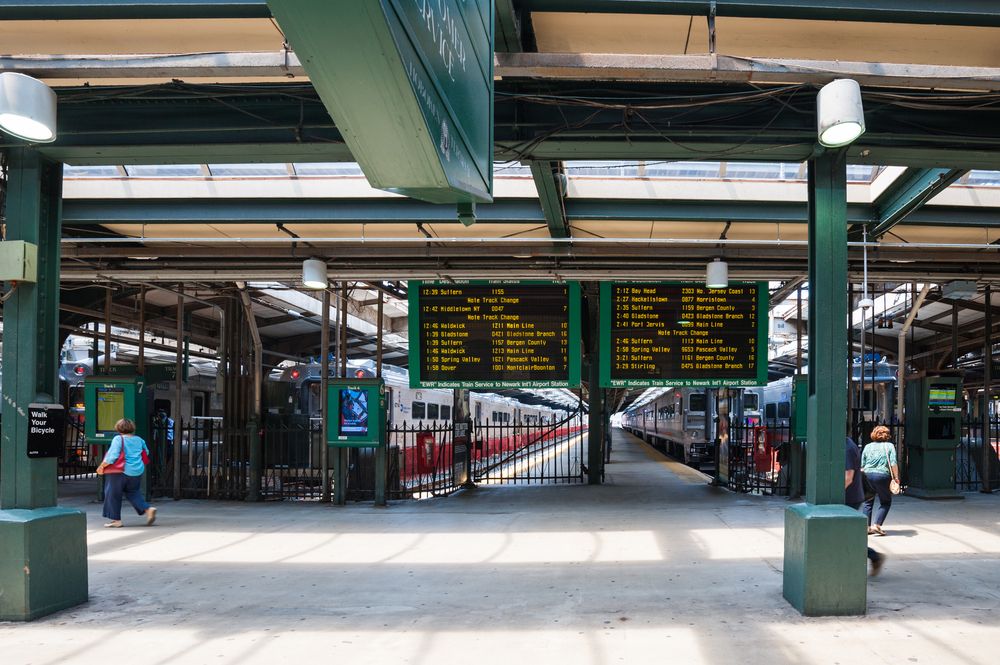 Daytime at the Hoboken/NJ Transit Terminal