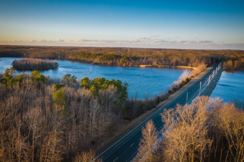 Aerial view of Manasquan Reservoir