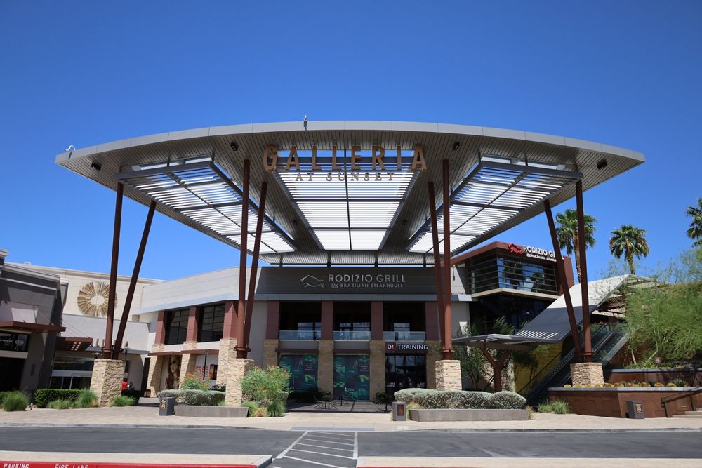 Exterior of Galleria at Sunset