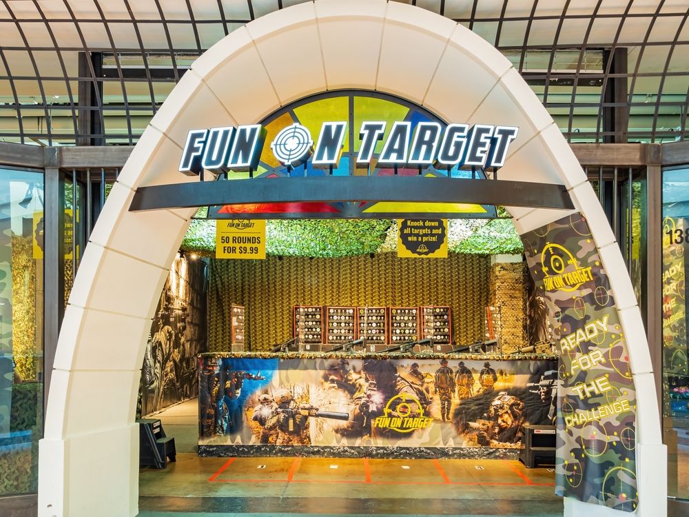 A game center in Galleria at Sunset