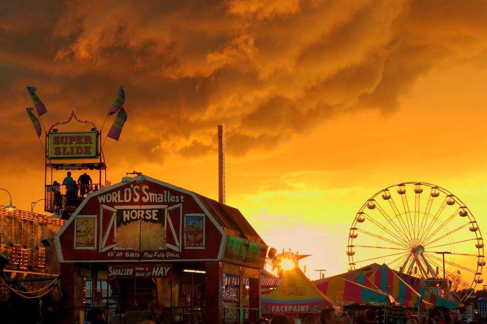 Scenic view of the Erie County Fair Fairgrounds