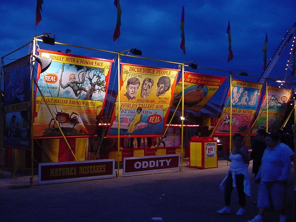 Night scene at the Erie County Fair Fairgrounds