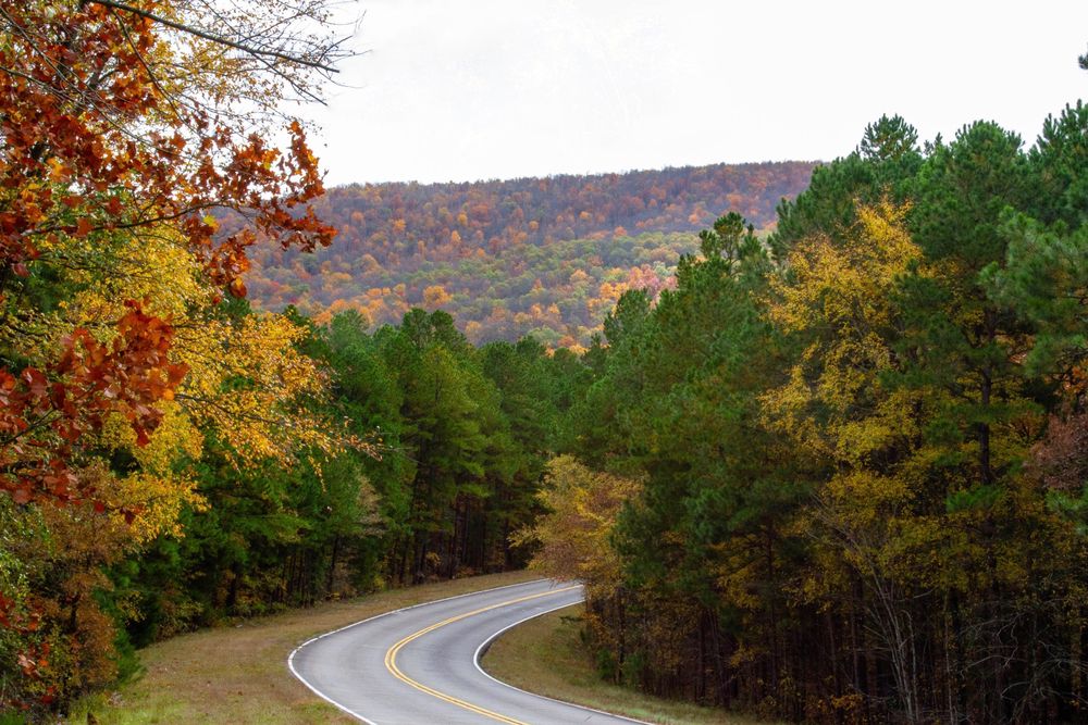 The road of Talimena National Scenic Byway