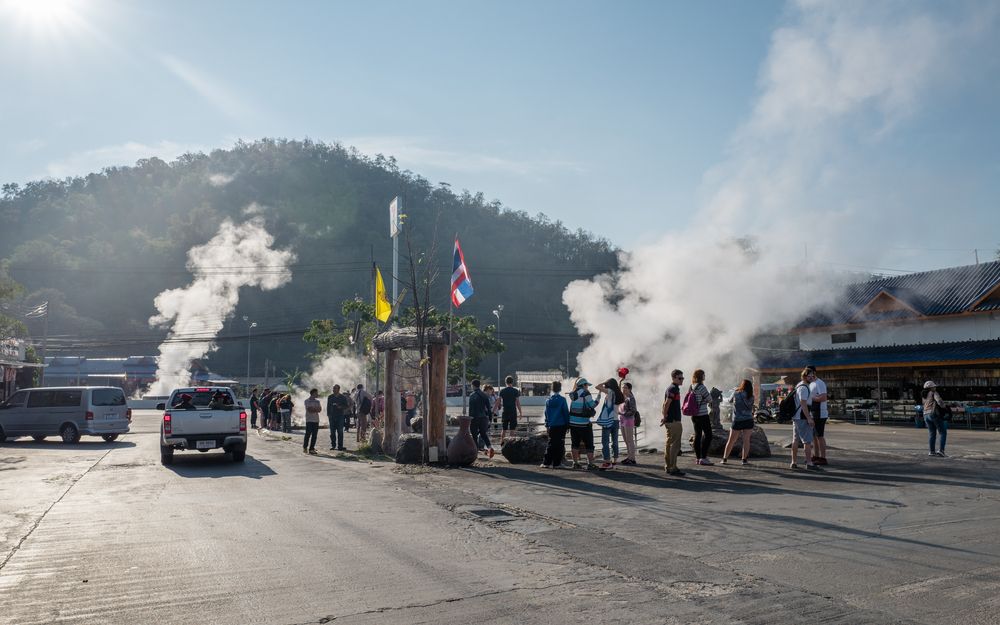 View of the Phra Soet Hot Spring