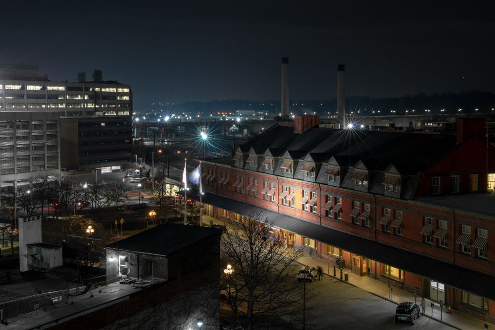 View of Downtown Harrisburg at night