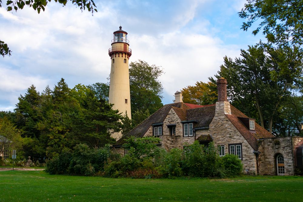 Scenic view of Grosse Point Lighthouse