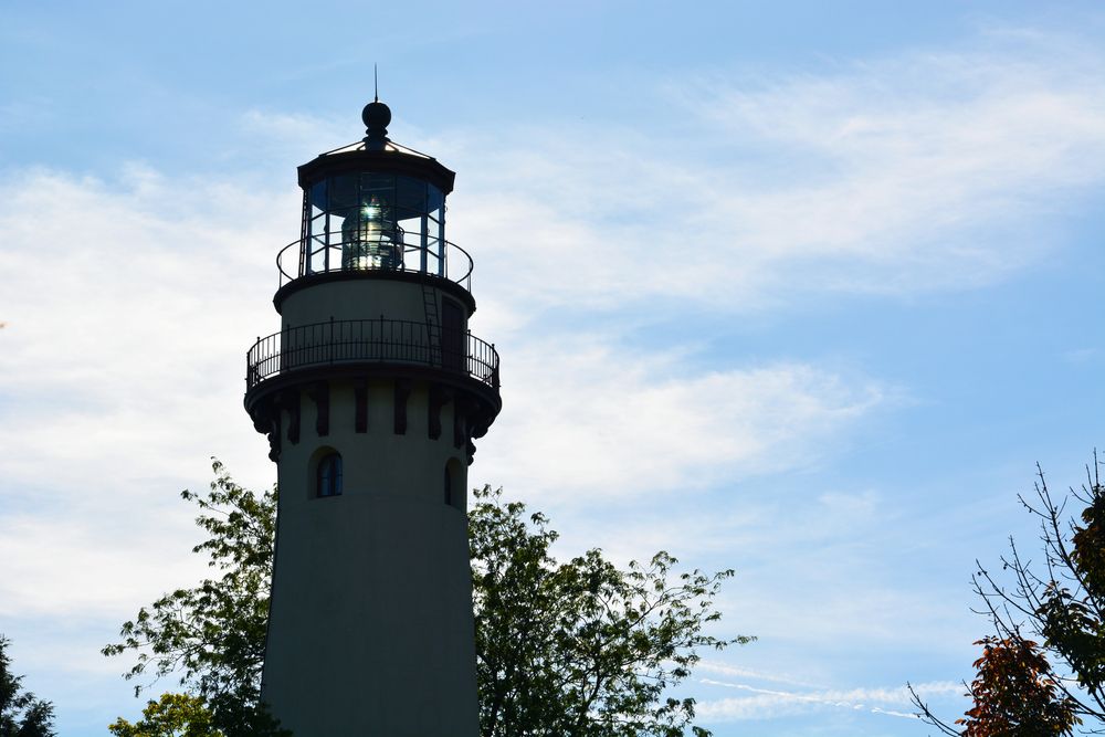 The lamp of Grosse Point Lighthouse