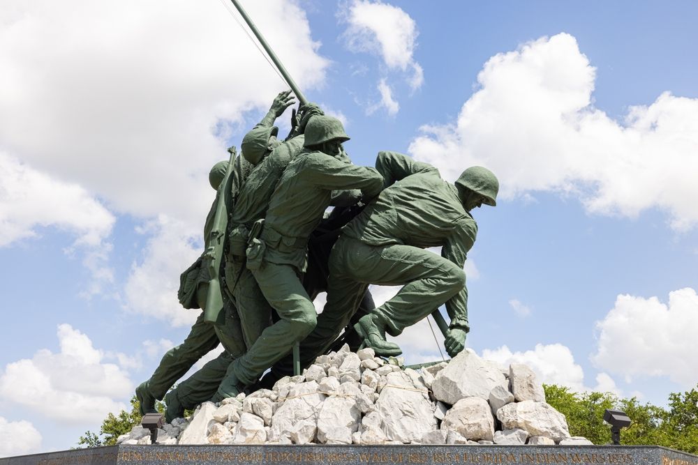 Details of the Iwo Jima Monument