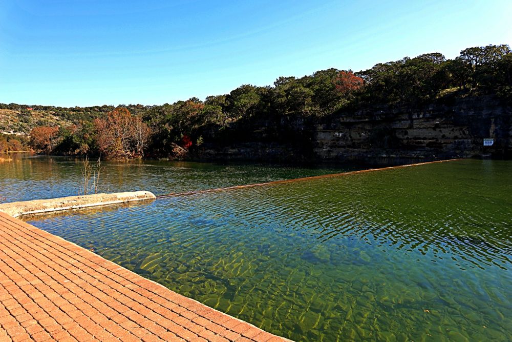 The calm waters of Mo-Ranch