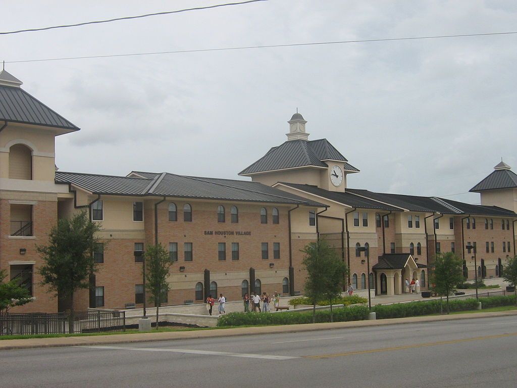 Sam Houston village hall at Sam Houston State University