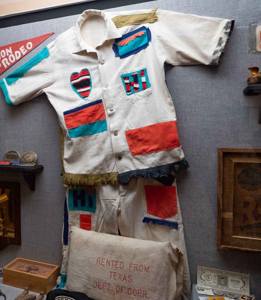 Rodeo clown costume in Texas Prison Museum