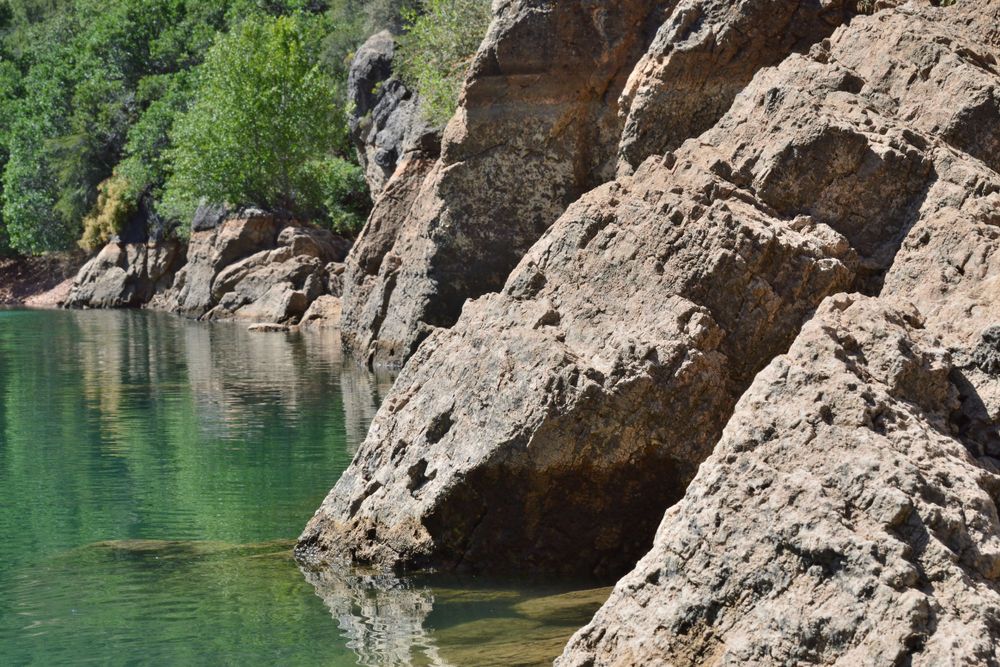 Rocky cliffs of Causey Reservoir