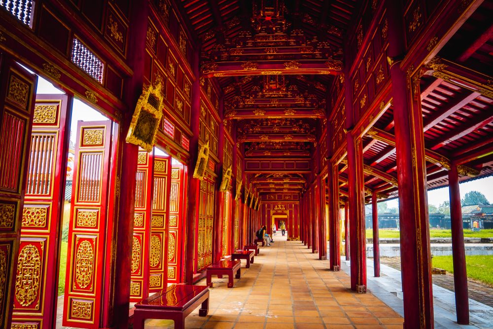 Temple corridor at Imperial City