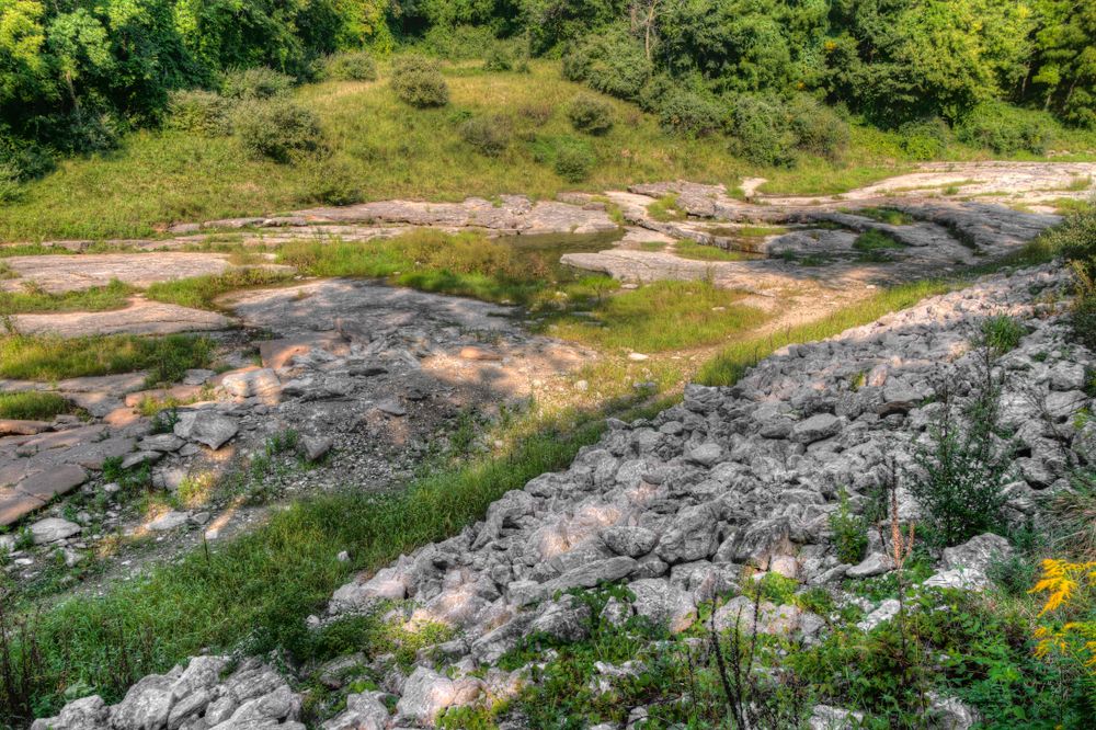 Daytime view of Devonian Fossil Gorge