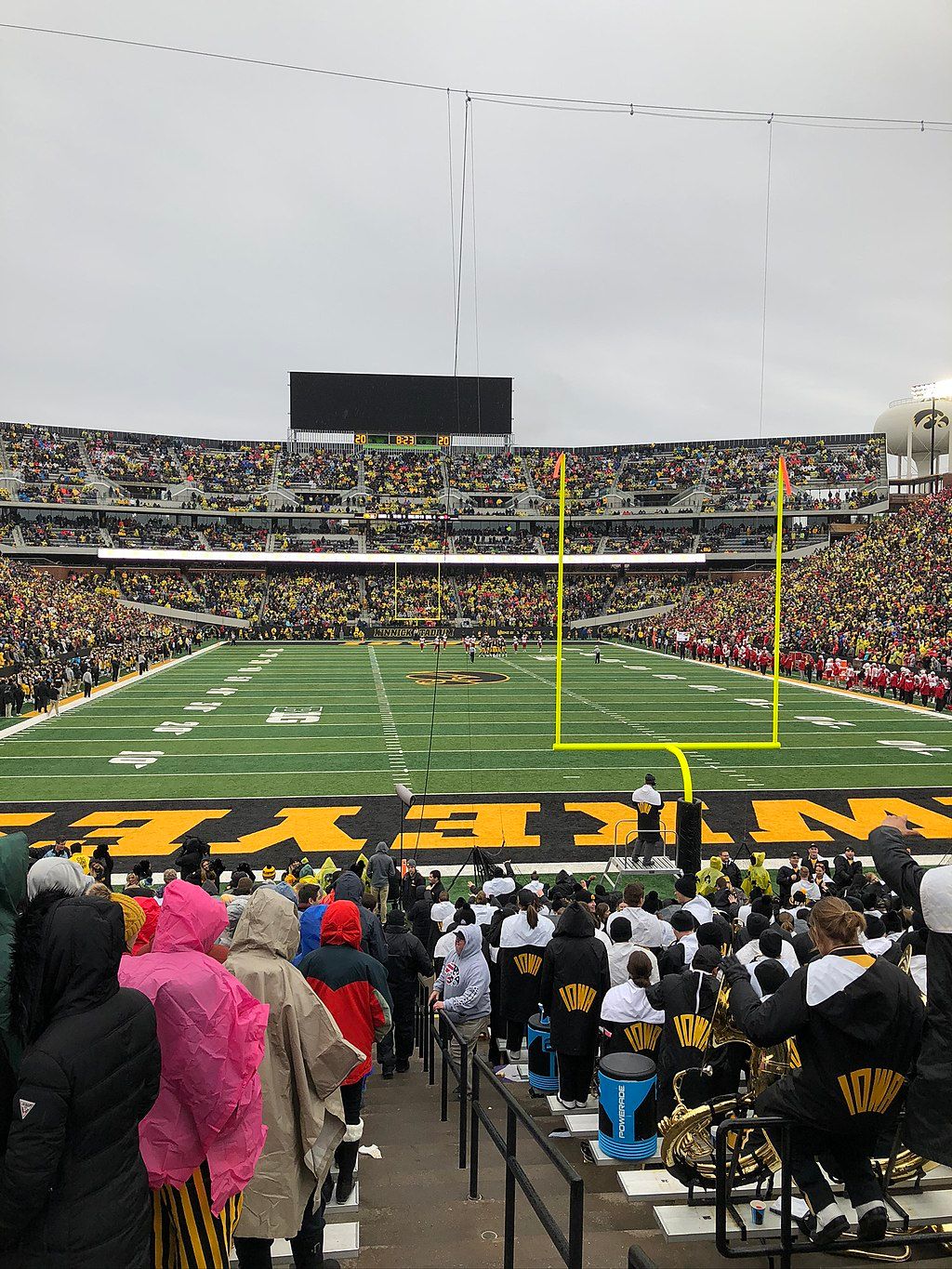 People inside the Kinnick Stadium