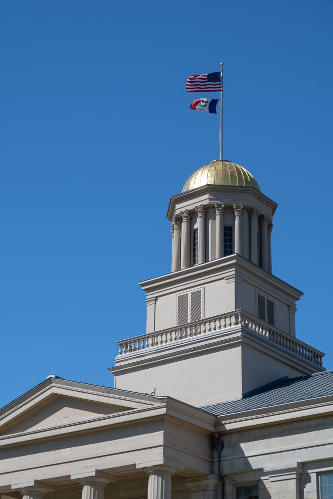 Gold dome of Old Capitol Museum