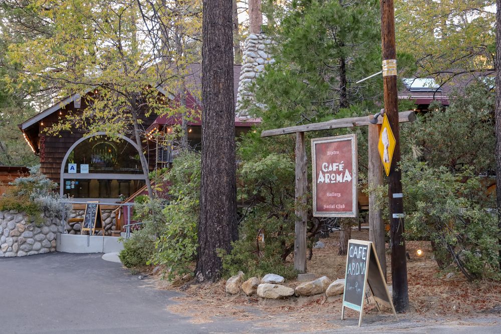 Exterior of Café Aroma
