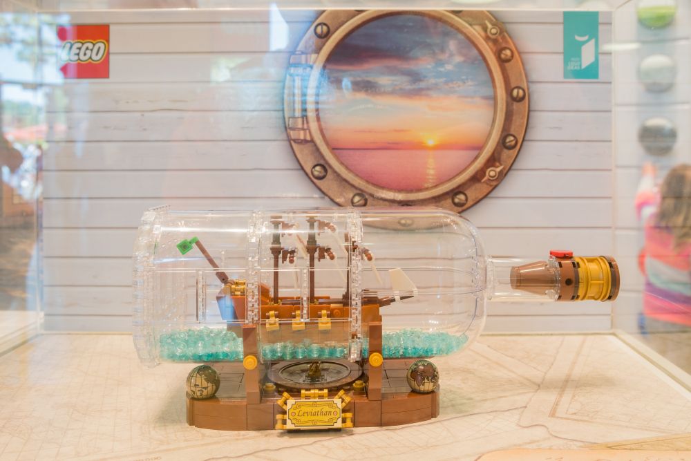 Display in the LEGO building