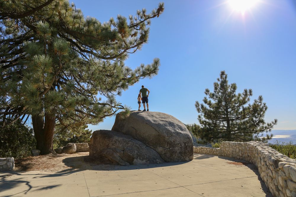 Hikers at Indian Vista Scenic Overlook