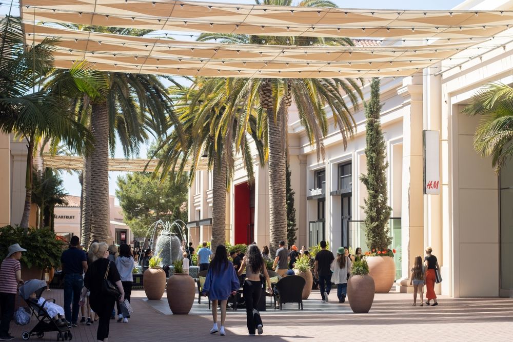 Shoppers at Irvine Spectrum Center