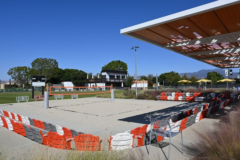 Sand volleyball stadium at Orange County Great Park