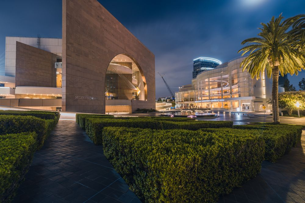 Exterior of the Segerstrom Center for the Arts