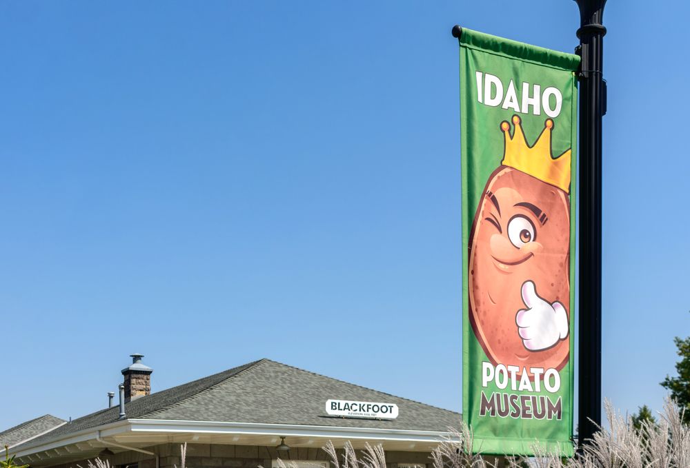 Signage of the Idaho Potato Museum