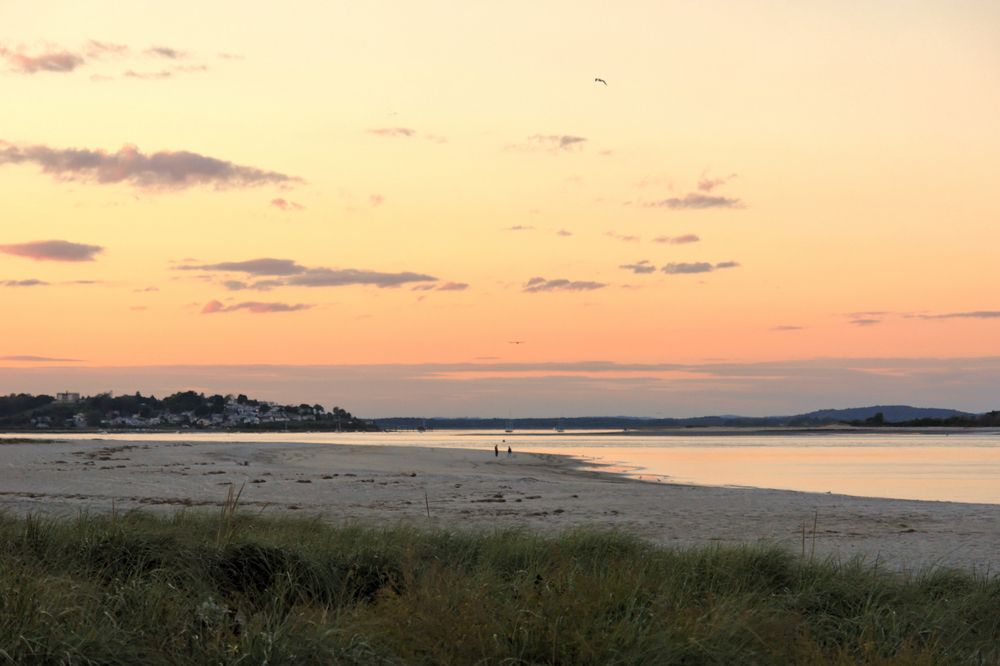 Sunset view of Crane Beach