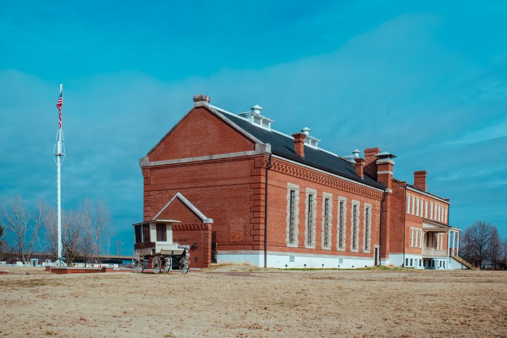 Exterior of the Fort Smith National Historic Site's commissary building