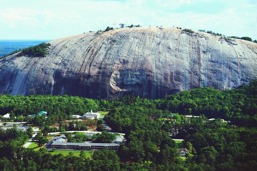 View of the Impressive Stone Mountain Park