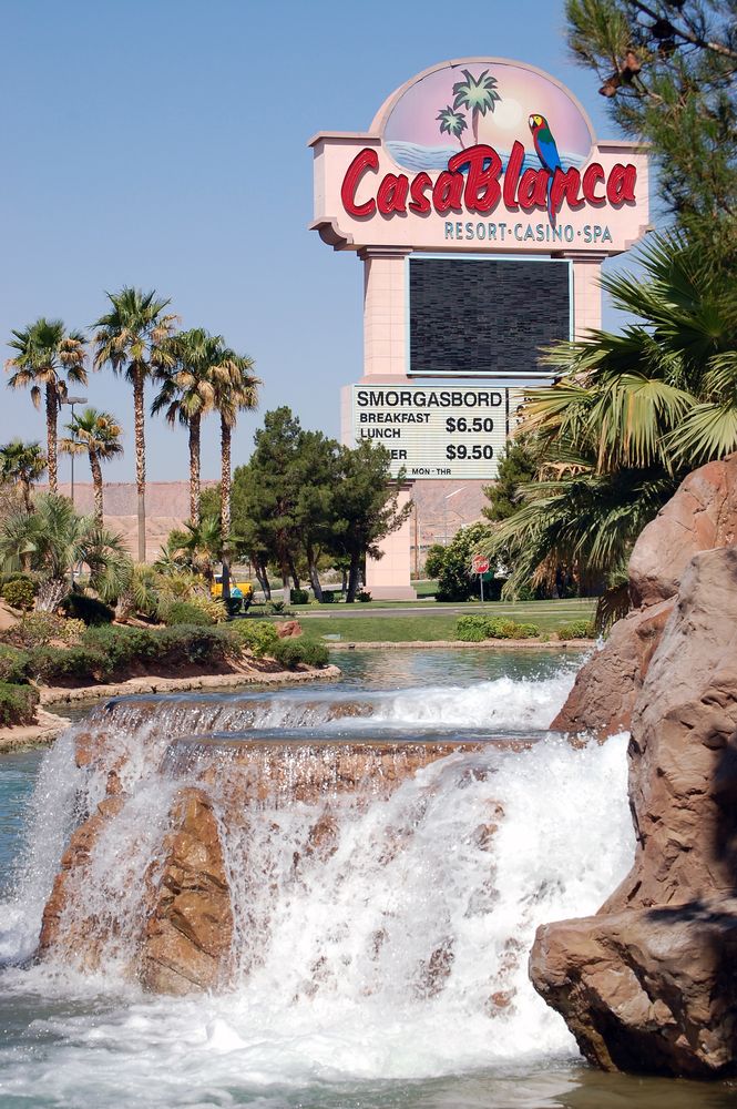 Signage of CasaBlanca Resort and Casino