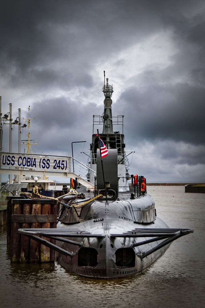 View of Historic USS Cobia Submarine