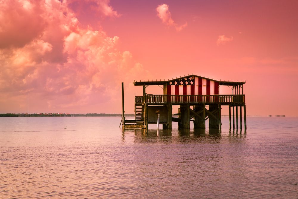 View of Gulf of Mexico in New Port Richey