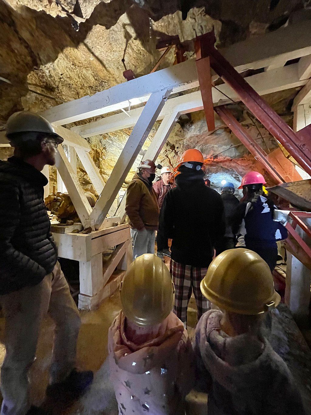 People touring the Phoenix Gold Mine