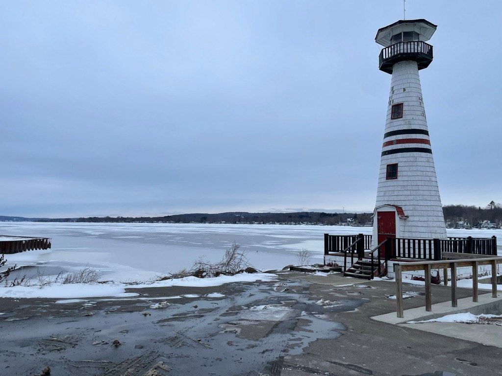 Daytime view of Celoron Lighthouse