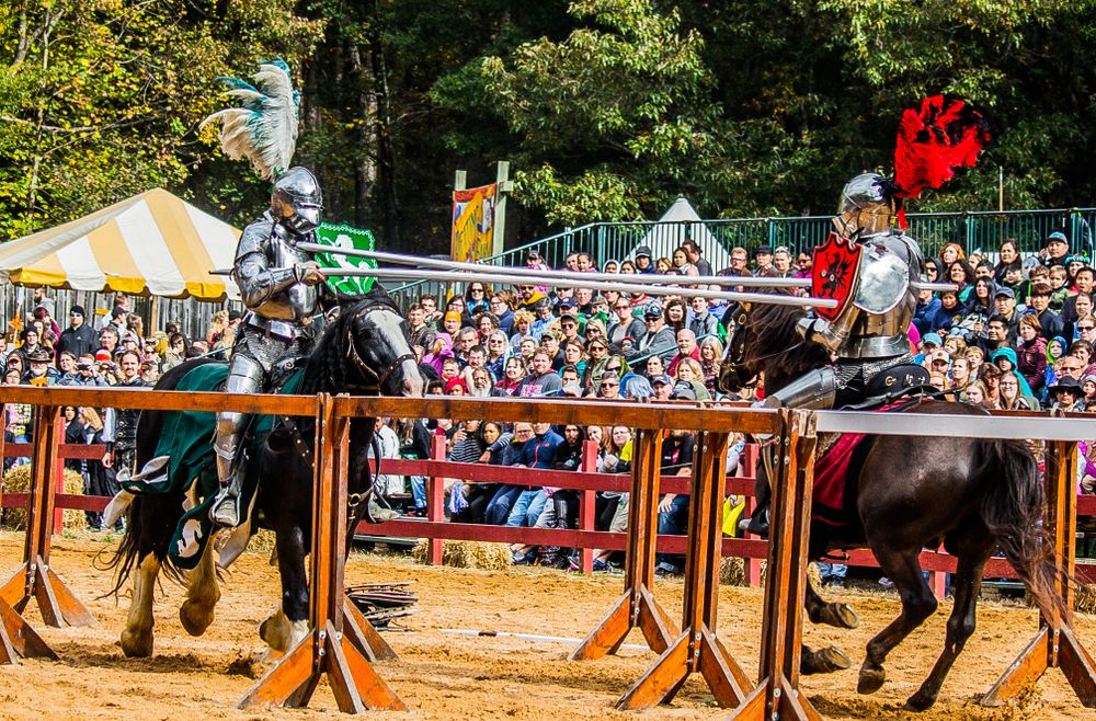 Jousting Knights at Carolina Renaissance Festival