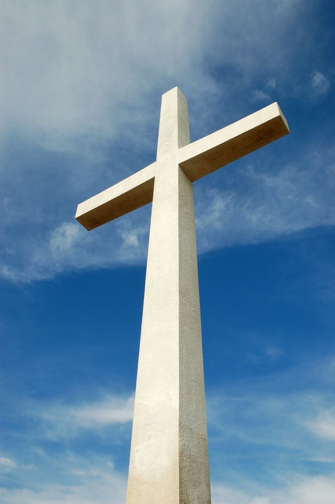 The historic cross at Mount Rubidoux Park