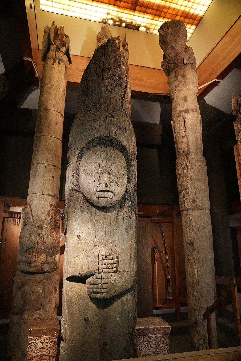 Totem poles in the Totem Heritage Center