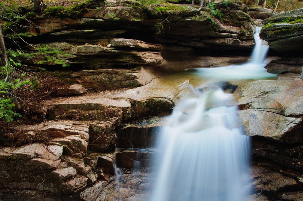Close view of Sabbaday Falls